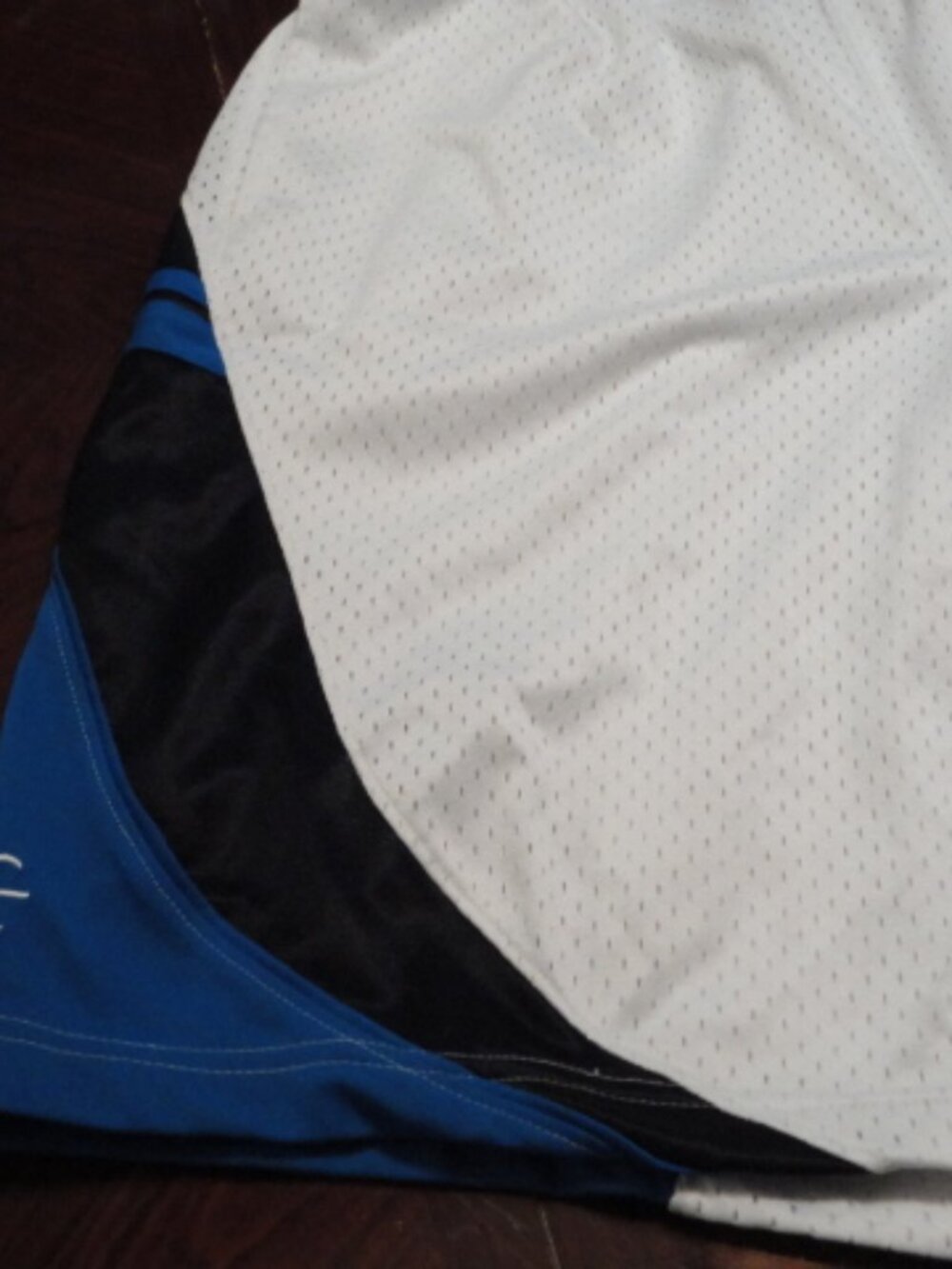 Size Large NBA White Blue Black Basketball Short